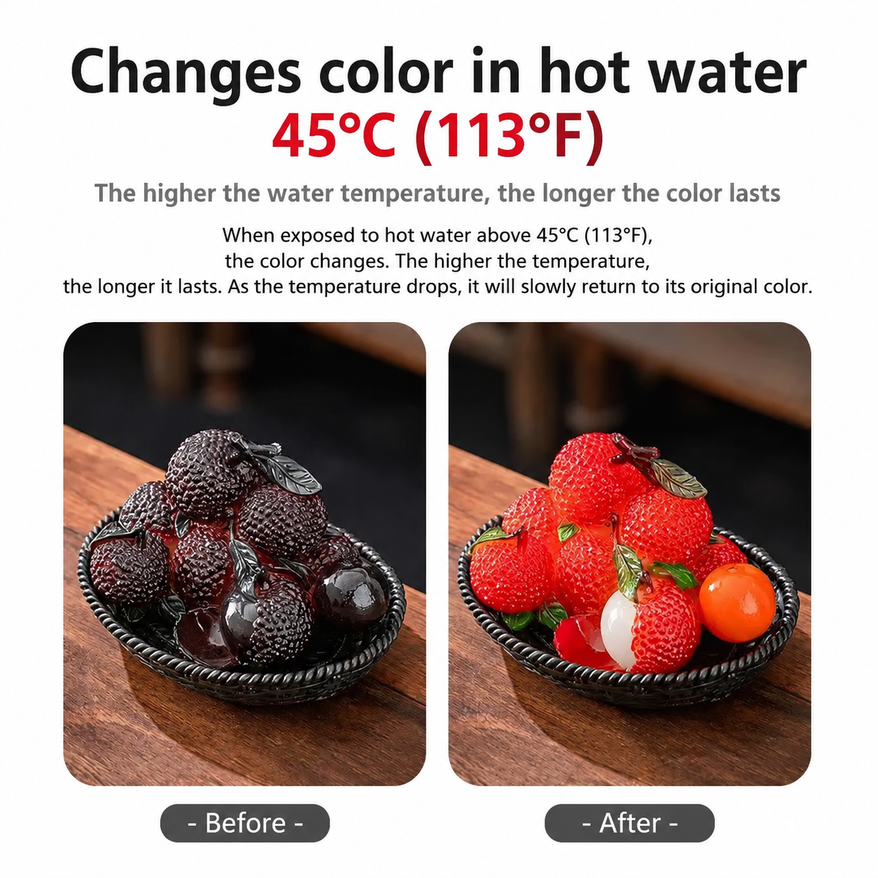 Color Changing Litchi Tea Pet