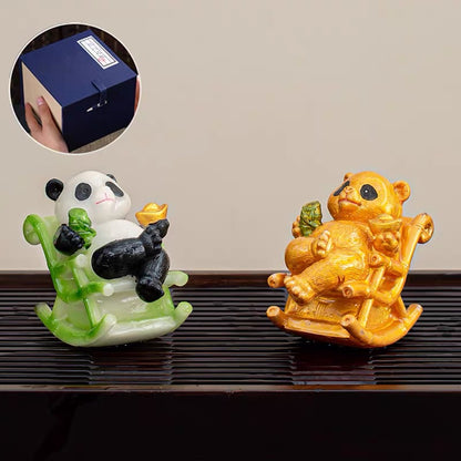 Color Changing Panda Rocking Chair Tea Pet