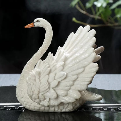 Pair of Color Changing Swan Tea Pets