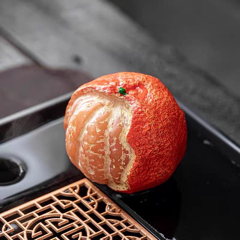 Lucky Orange Color Changing Tea Pet