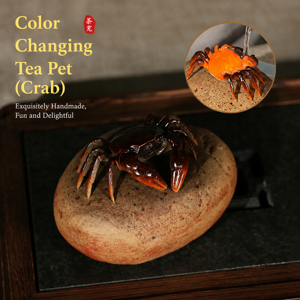 Color Changing Crab Tea Pet
