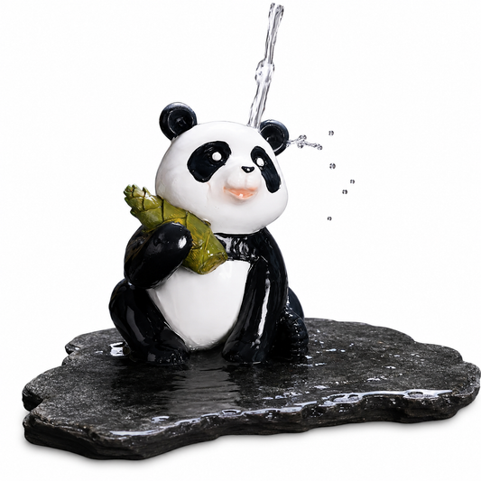 Color Changing Panda Tea Pet Eating Bamboo Shoots