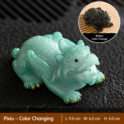 Golden Claw Pixiu Color Changing Tea Pet
