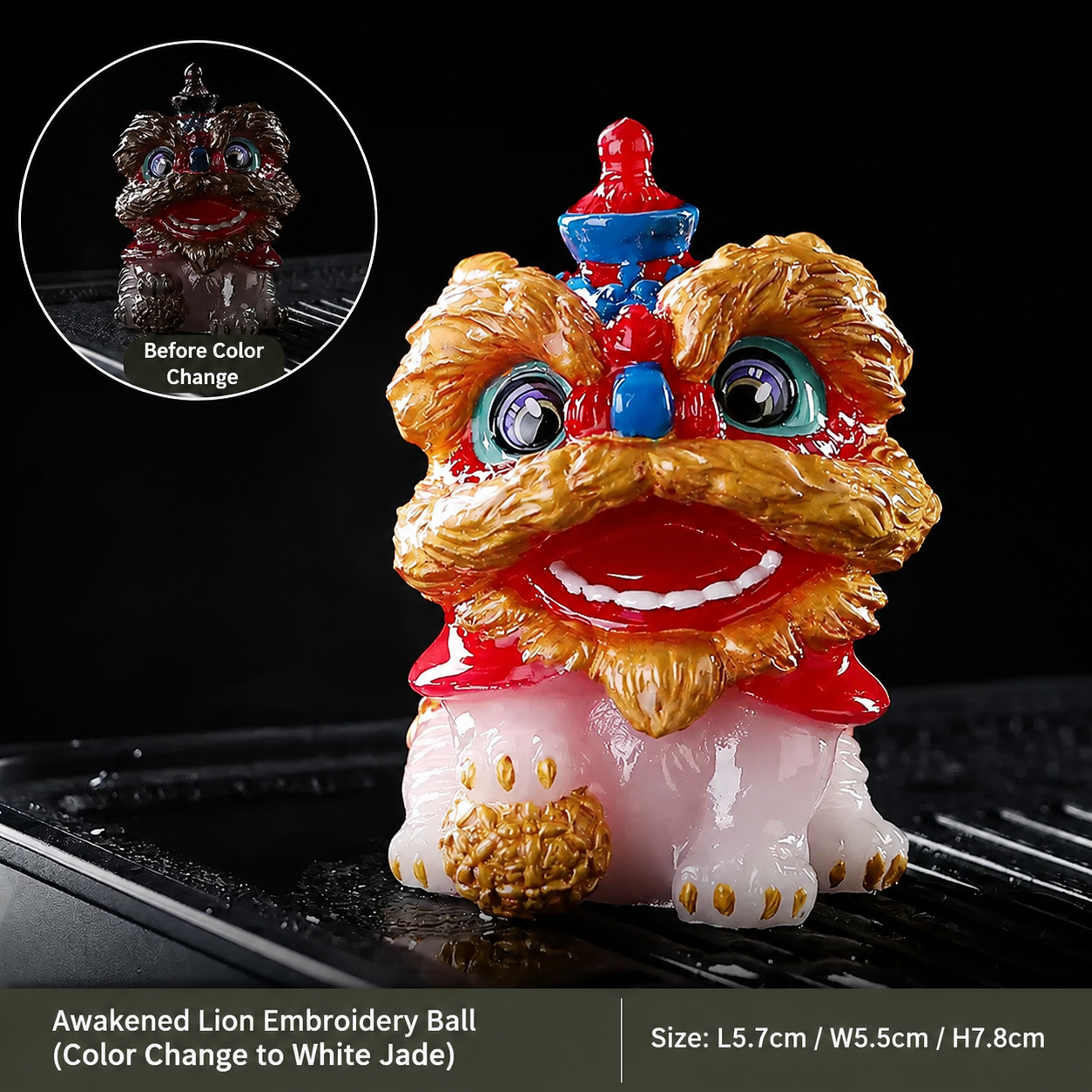 Lion Dance Color Changing Tea Pet