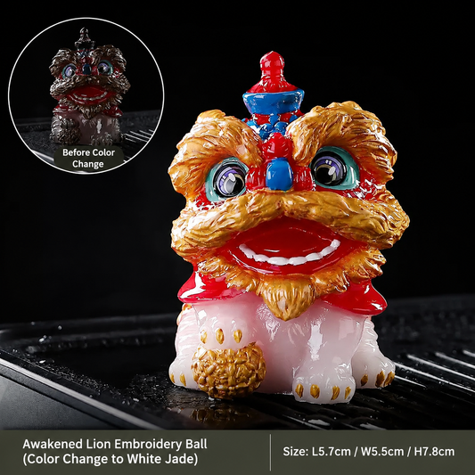 Lion Dance Color Changing Tea Pet