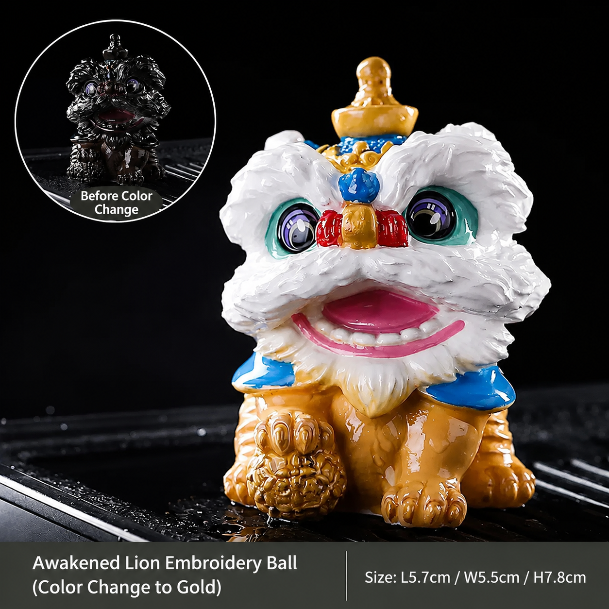 Lion Dance Color Changing Tea Pet