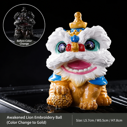 Lion Dance Color Changing Tea Pet