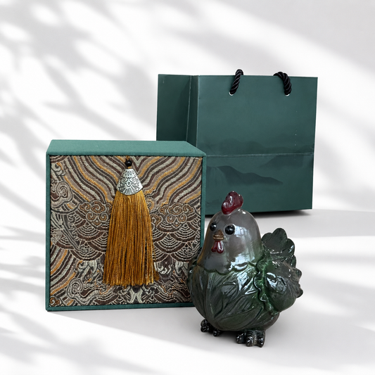 Cabbage Rooster Color Changing Tea Pet