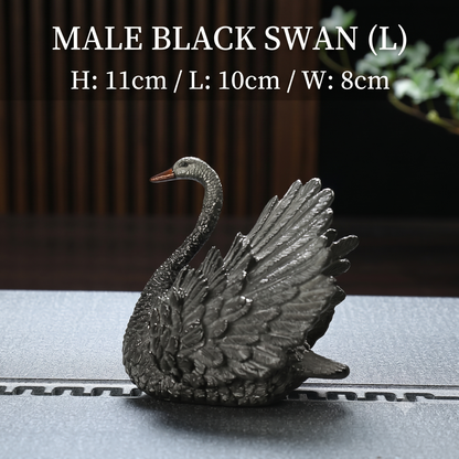 Pair of Color Changing Swan Tea Pets